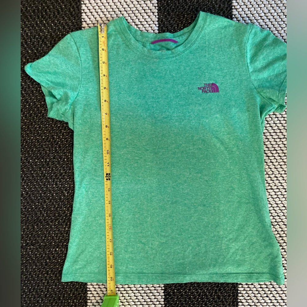 The North Face green tee